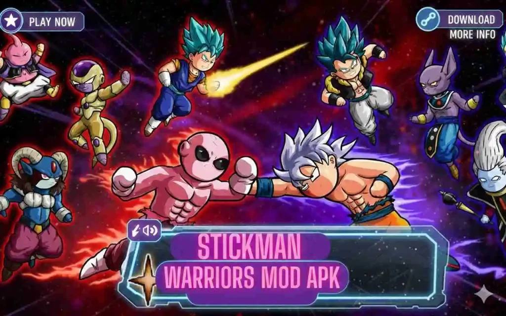 Stickman warriors MOD APK v2.1.5-Unlimited Mana 16 stickman warriors